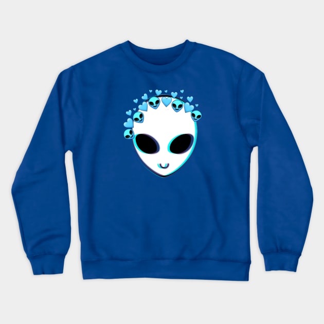 cute alien Crewneck Sweatshirt by artby-shikha